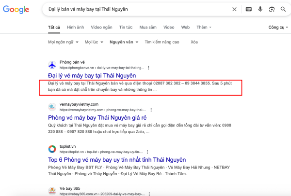 Đại lý bán vé máy bay tại Thái Nguyên