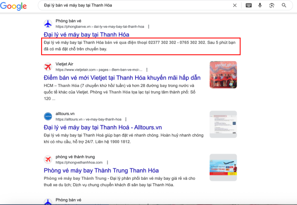 Đại lý bán vé máy bay tại Thanh Hóa