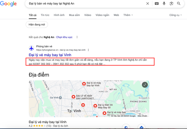 Đại lý bán vé máy bay tại Nghệ An